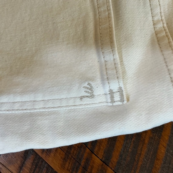 Madewell The ’90s Straight Jean Vintage Canvas Cream High Rise Size 27 - Picture 10 of 16